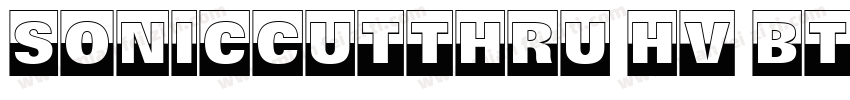 SonicCutThru Hv BT W字体转换